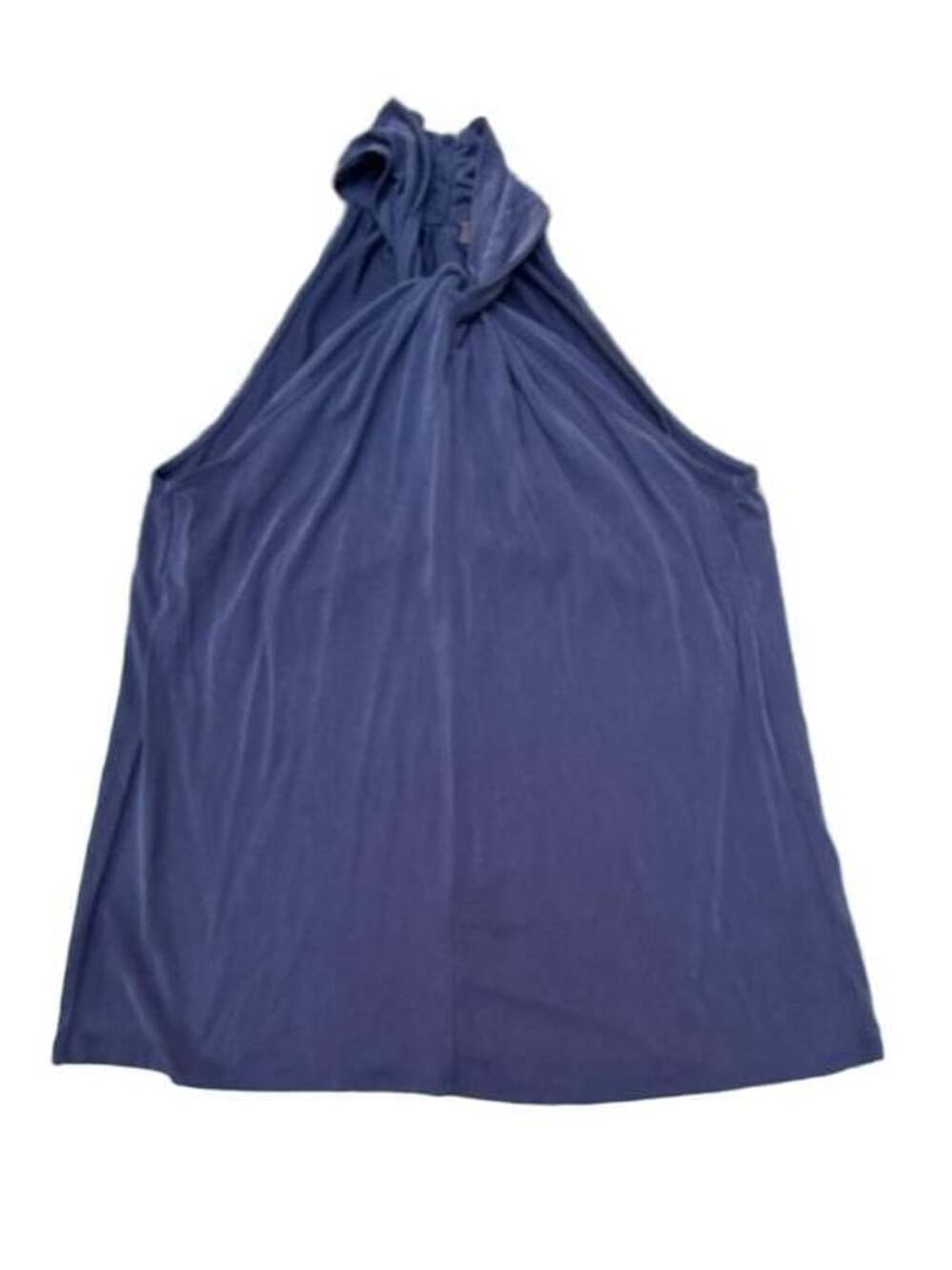 crosby. Navy Blue Twist-Front Halter Tank Top